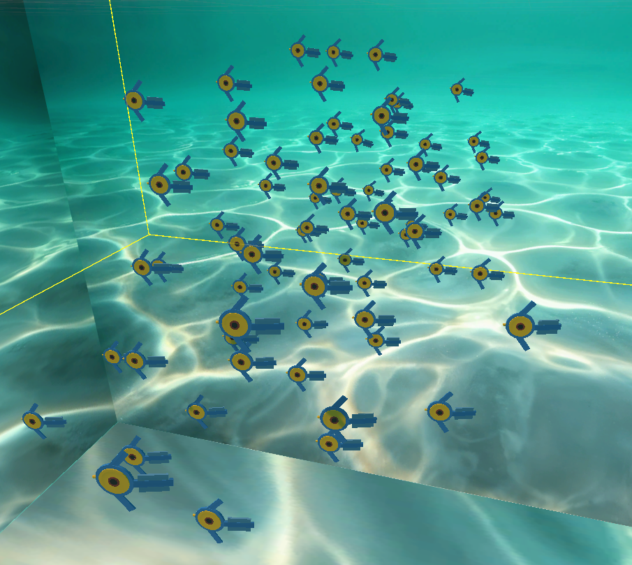 Flocking Simulator — School from above
