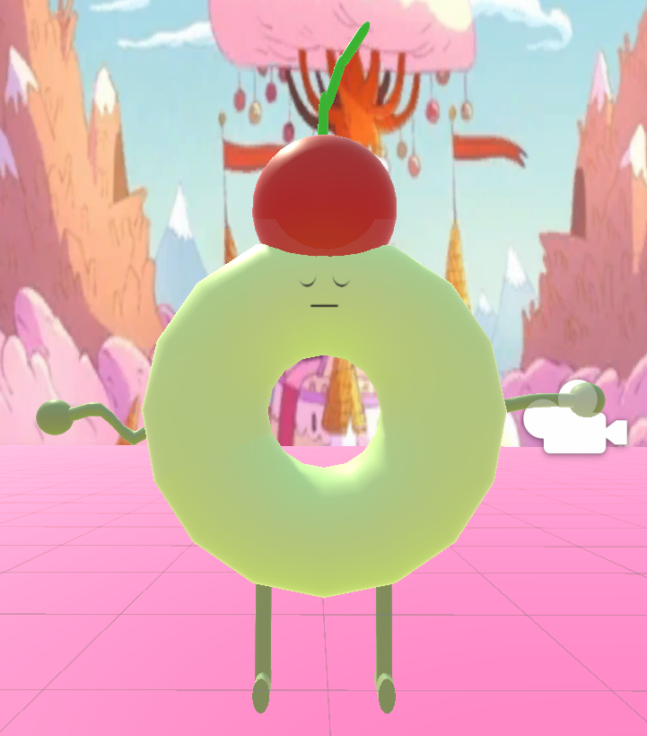 Procedural Creature Generator — Donut body type with cherry hat