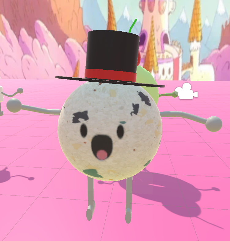 Procedural Creature Generator — Gumball character with top hat
