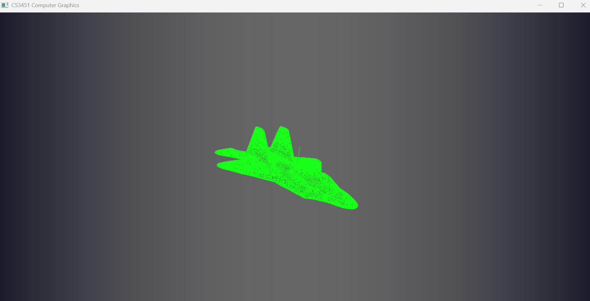 CS3451 — Mesh: F-22 fighter jet wireframe mesh