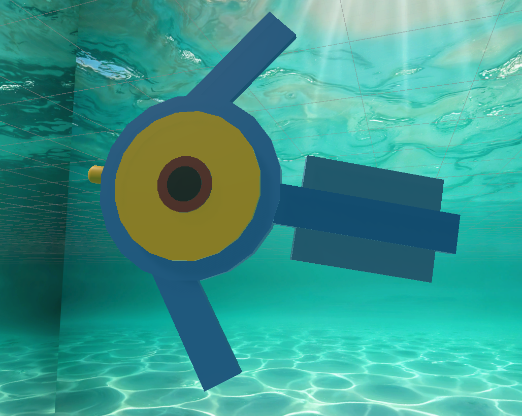 Flocking Simulator — Single alien fish close-up