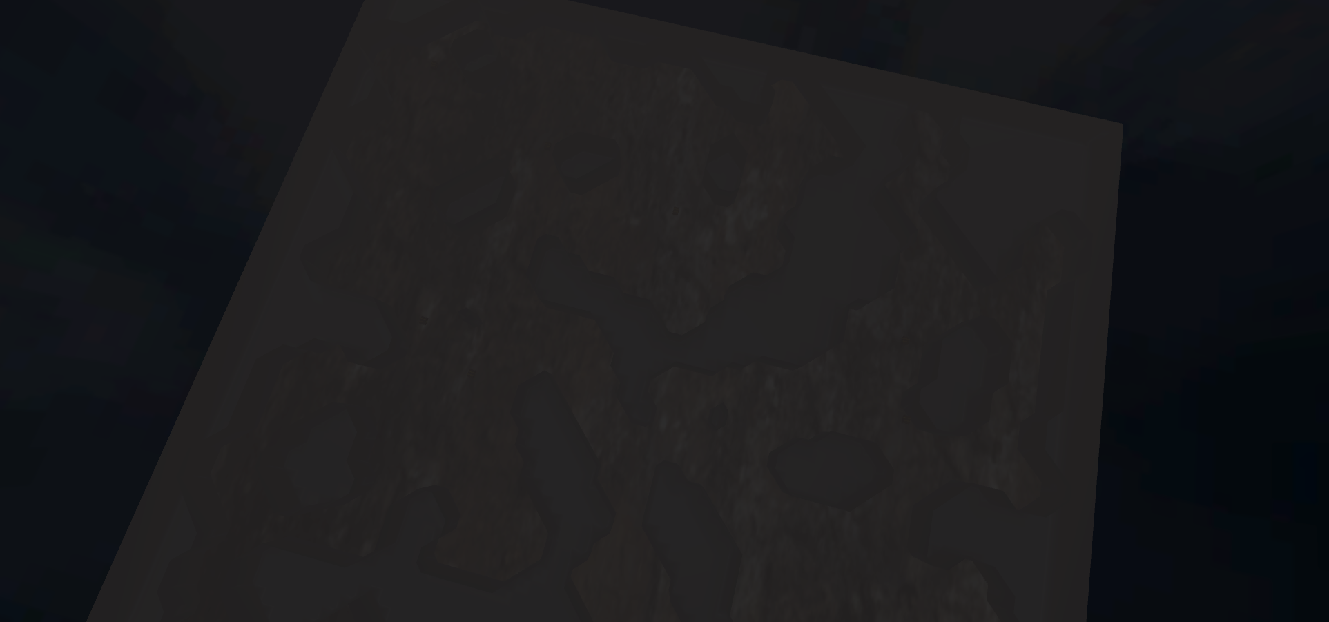 Procedural Dungeon Generator — Top-down cave view